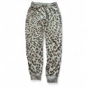 Grey Cheetah Print Sweatpants